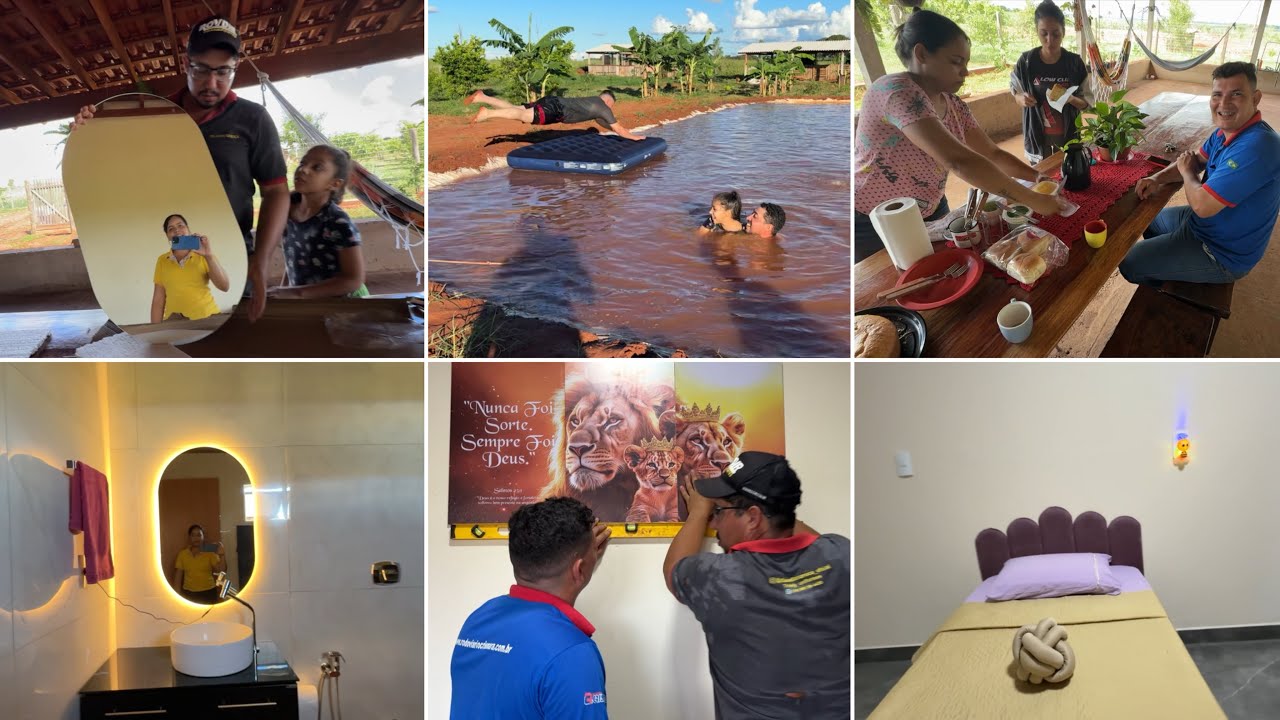 COMPRINHAS PRA CASA| MOSTRANDO E COLOCANDO NO LUGAR *ficaram lindos😍*| ELES ENTRARAM NO TANQUE 🏊