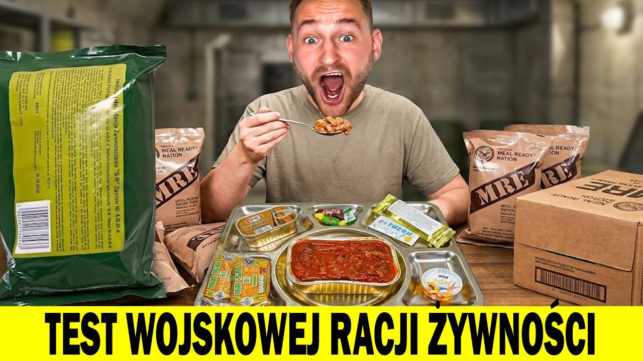 TESTUJE WOJSKOWĄ RACJE ŻYWNOŚCIOWĄ (RAKIETA OD WIDZA)