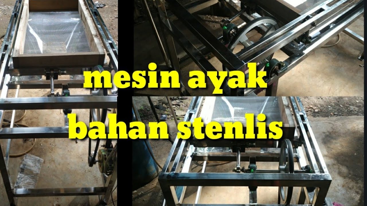 setting mesin ayakan