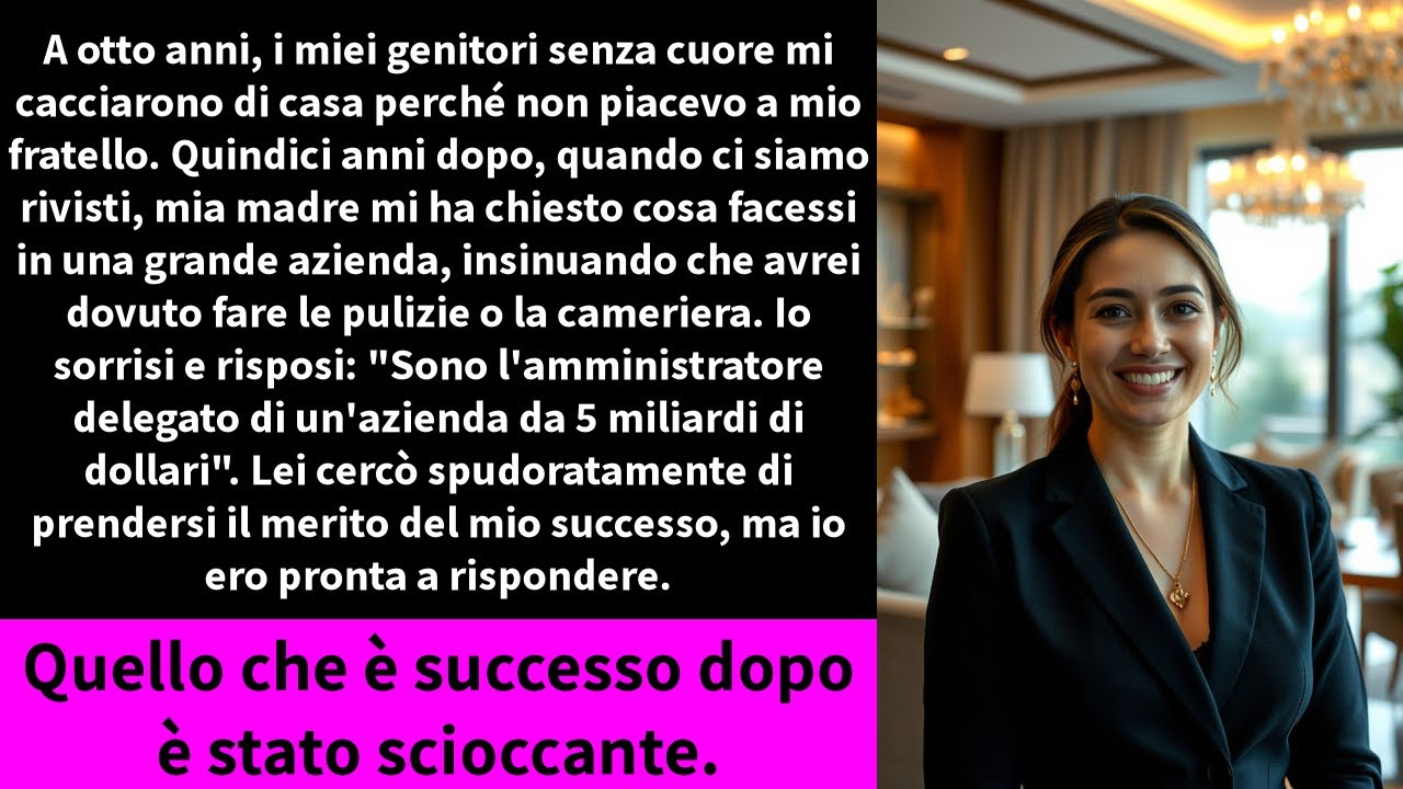 A otto anni, i miei genitori senza cuore mi cacciarono di casa perché non piacevo a mio fratello.