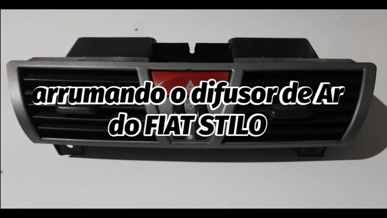 Consertando o Difusor de Ar do FIAT STILO, recuperação e fabricação de filete