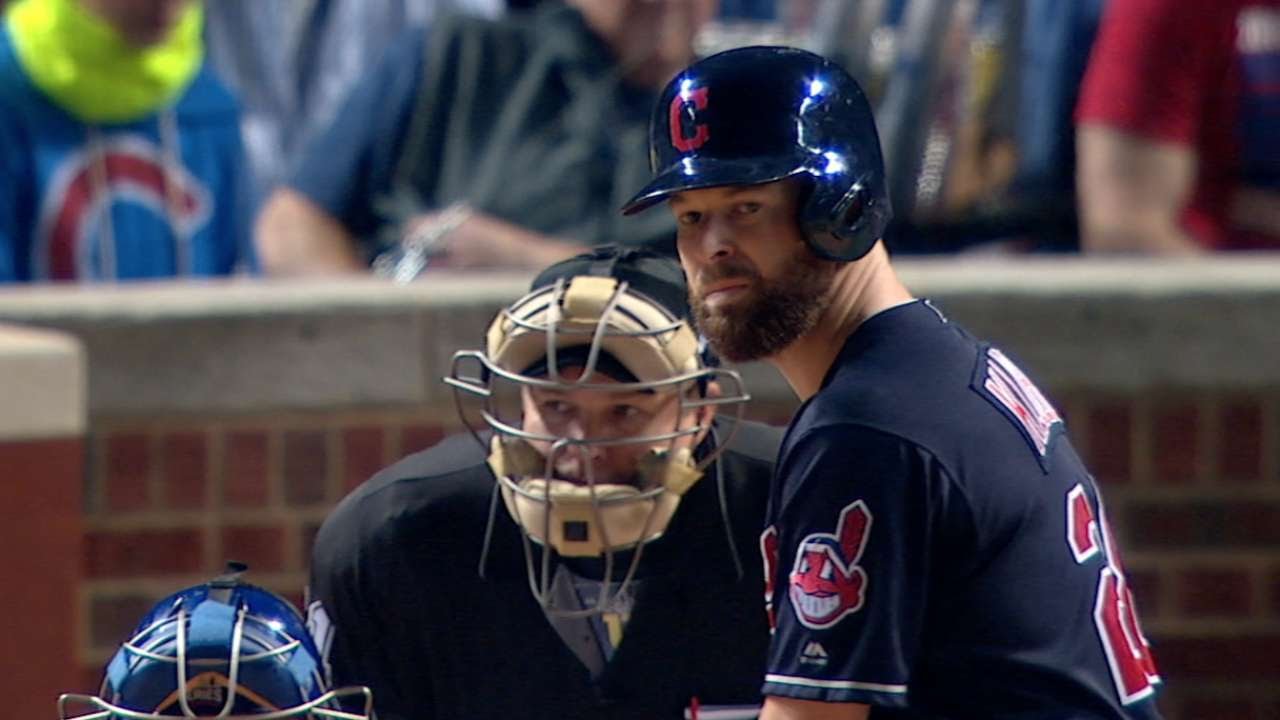 WS2016 Gm4: Kluber gets infield hit on 3-2 count