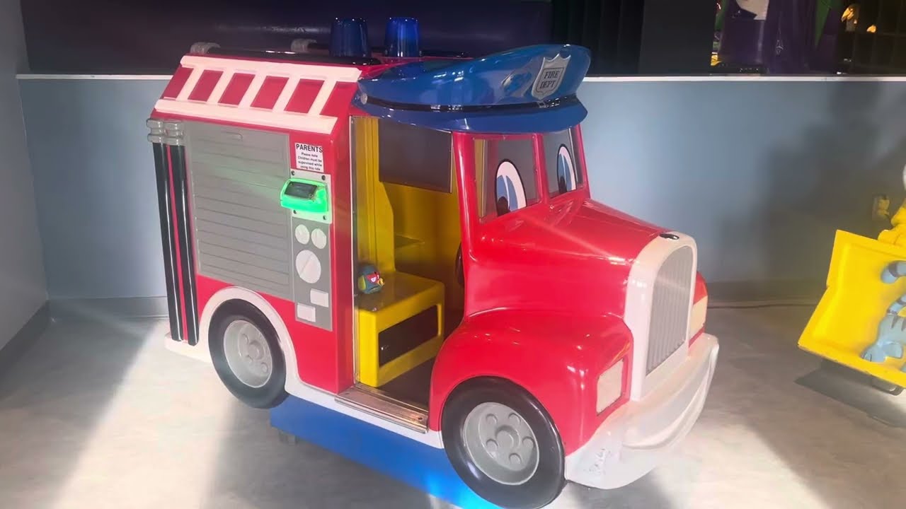 RG Mitchell 2003 Fred’s fire truck kiddie ride at Ryan family amusements (faulty)