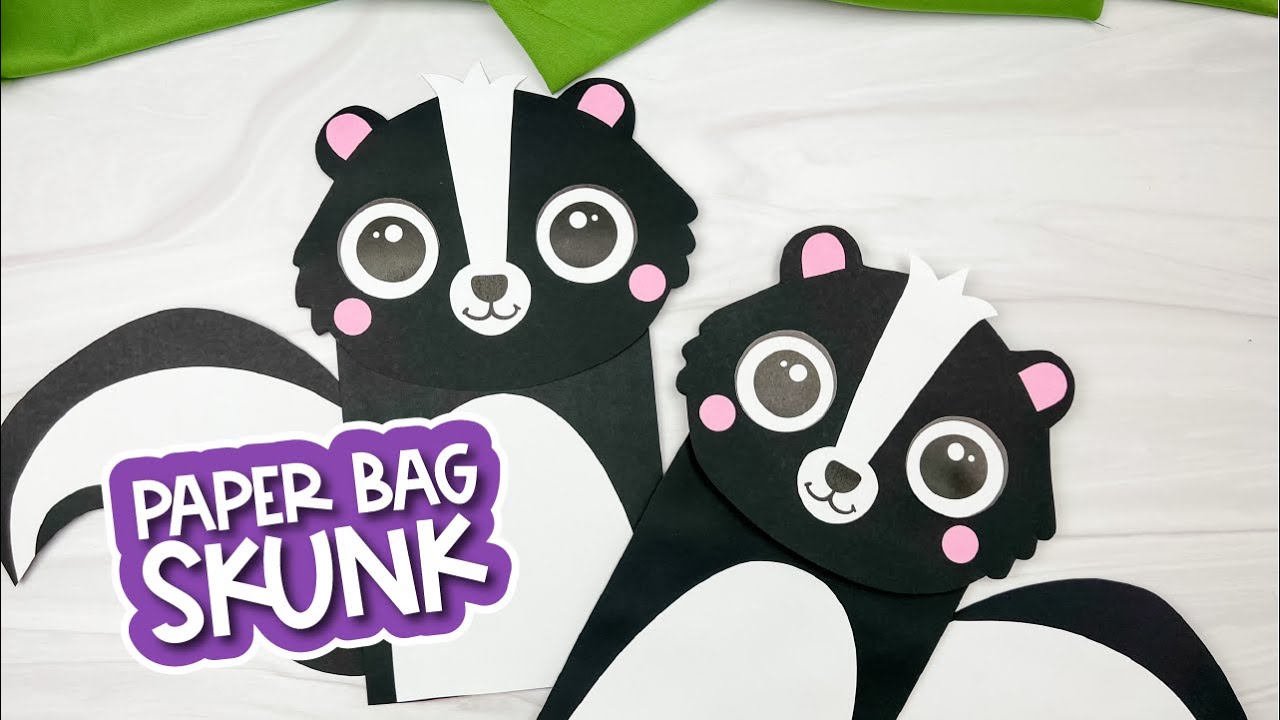 Skunk Paper Bag Puppet Craft