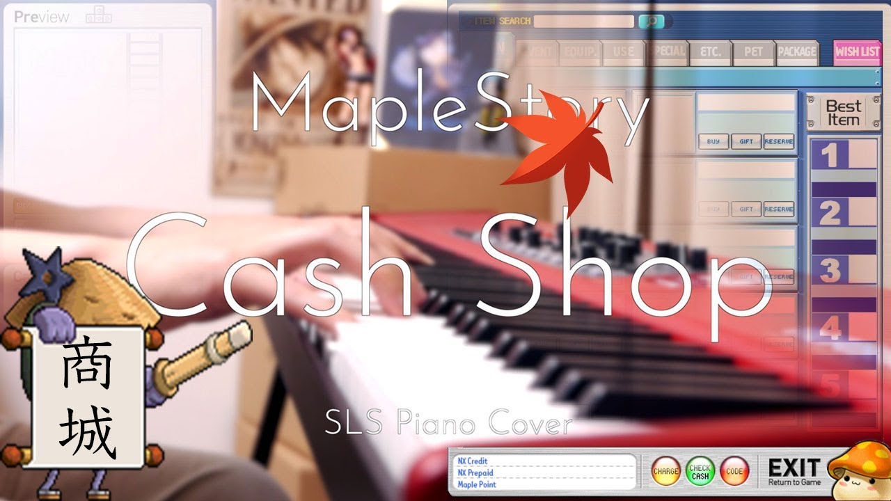 Maplestory 楓之谷｜Cash Shop 購物商城｜SLS Piano Cover