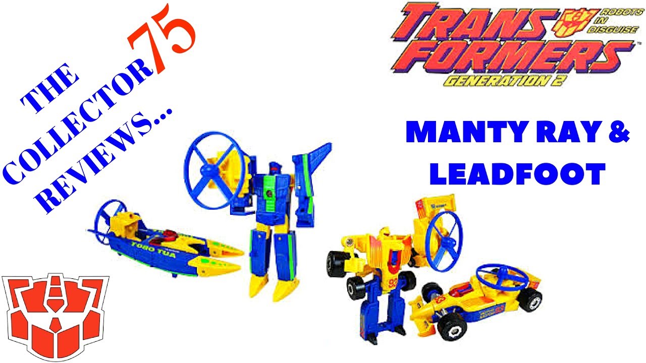 Transformers Generation 2 Autobot Rotor Force MANTA RAY & LEADFOOT Review