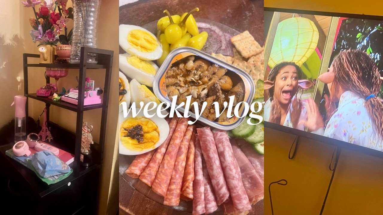 WEEKLY VLOG | Trying New Things, Viral Snack Plate, Mini Halloween Movie Night, Sunday Reset