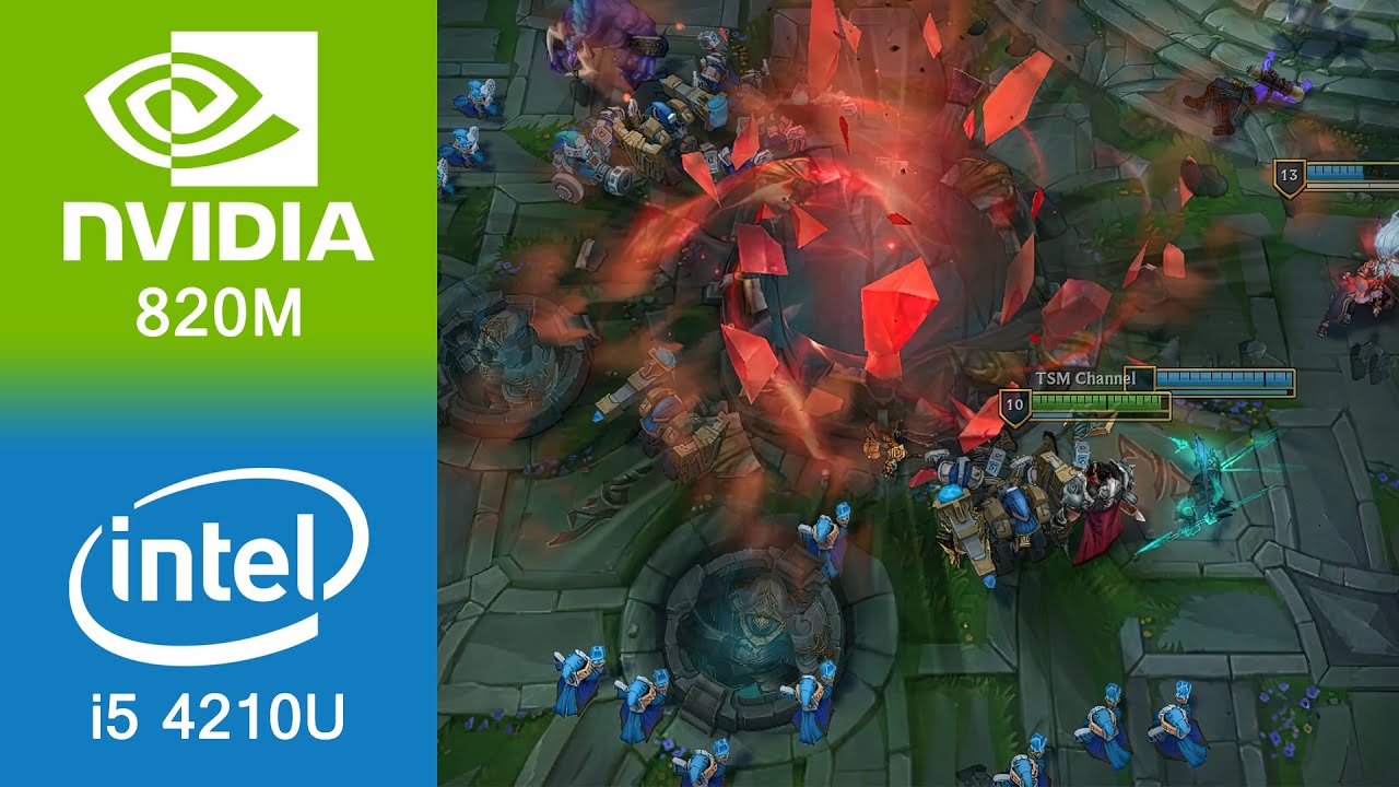 League Of Legends Gameplay GeForce 820M