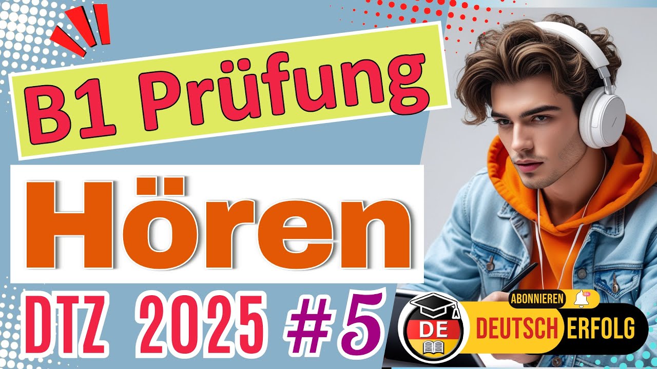 B1 Hören – DTZ Training 2025 | Deutsch-Test für Zuwanderer | Übung