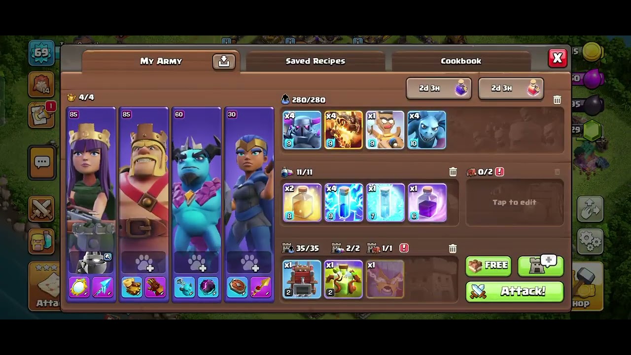 Fight clash of Clans nishaqueen82 