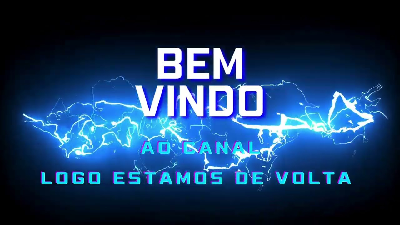 Letreiro animado bem vindo ao canal gamer colorido video