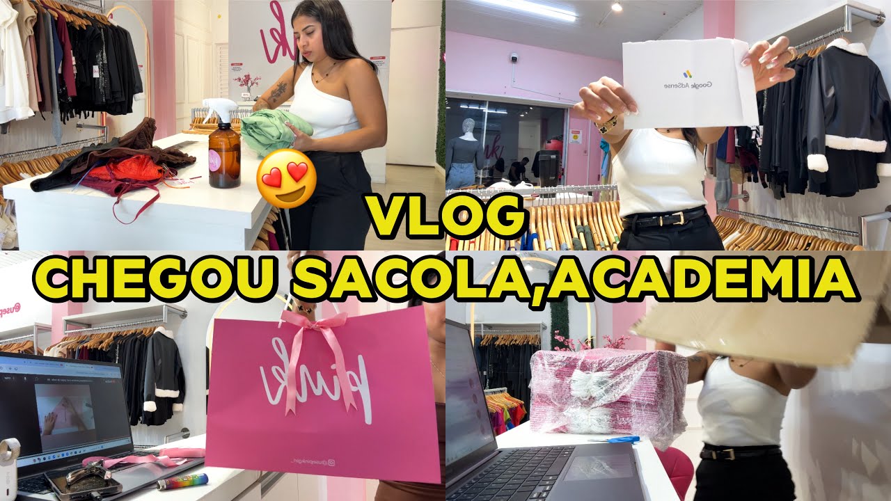DOIS DIAS COMIGO: CHEGOU SACOLA DA LOJA | DONA DE LOJA DE BAIRRO