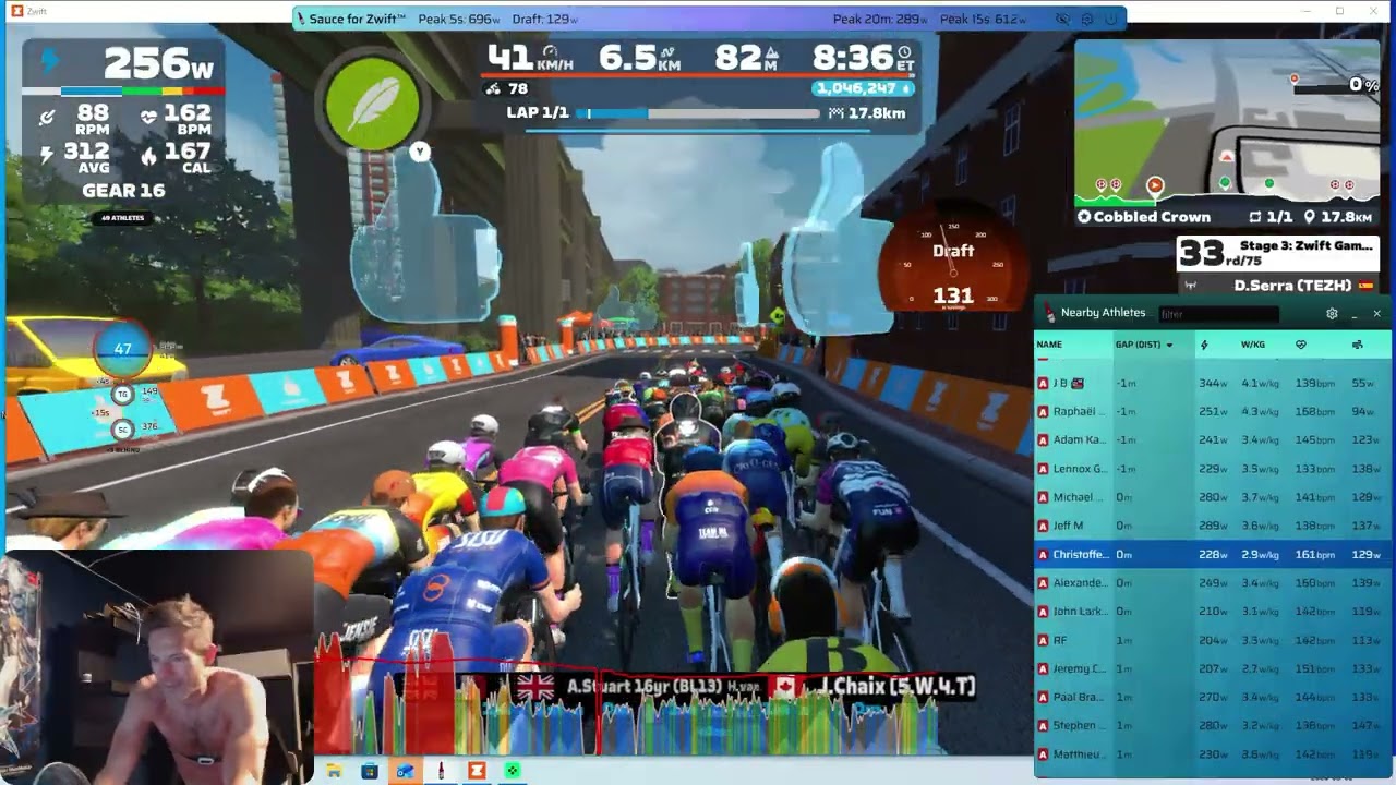 Zwift Games Stage 3 advanced -  650-1000