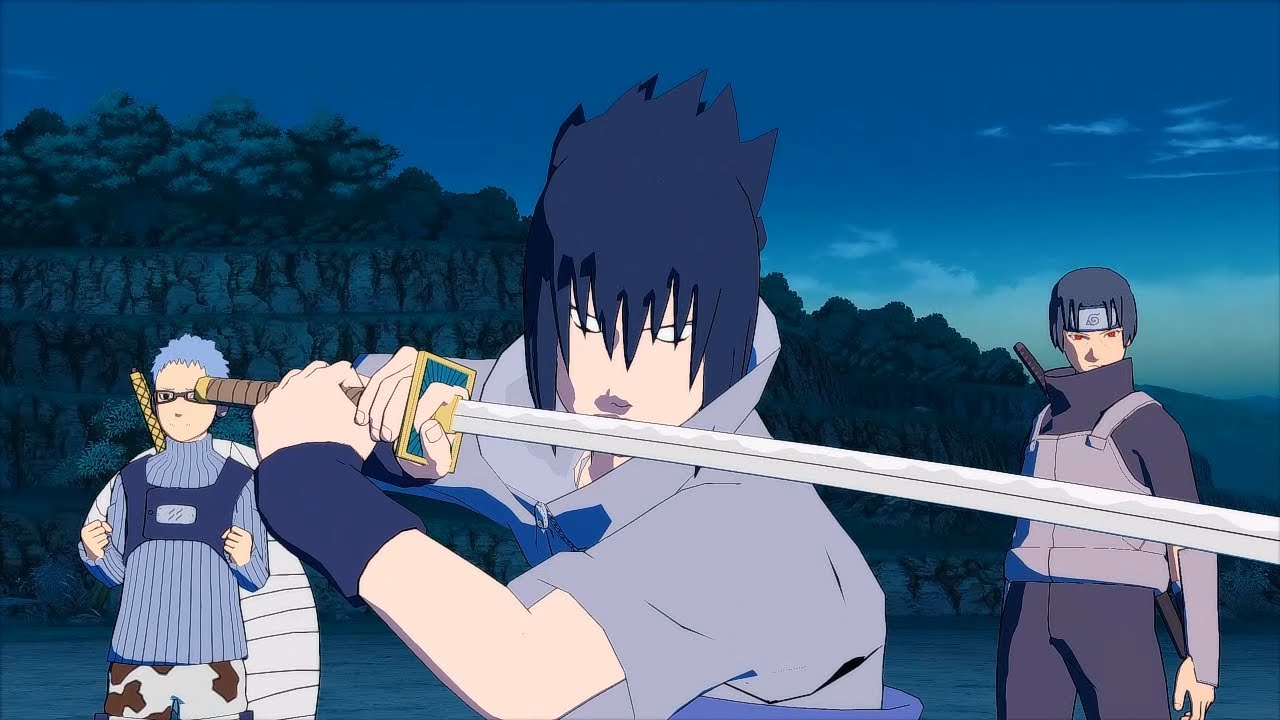 Naruto Ultimate Ninja Storm 3 Full Burst EMS Sasuke Mifune Character Swap Gameplay (PC)