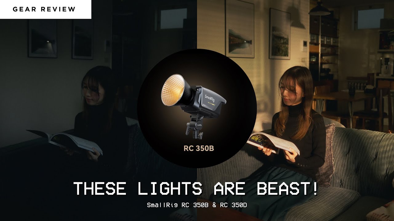 Super Powerful video light to create Golden Hour! - SmallRig RC 350B & RC 350D