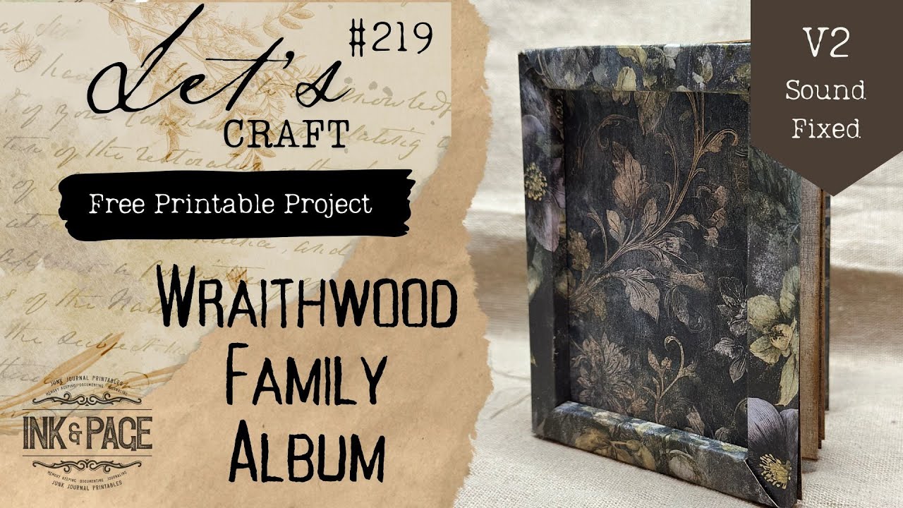 The Wraithwood Family Album | Haunted Ancestors | (Free Printables + Tutorial) | Ink & Page