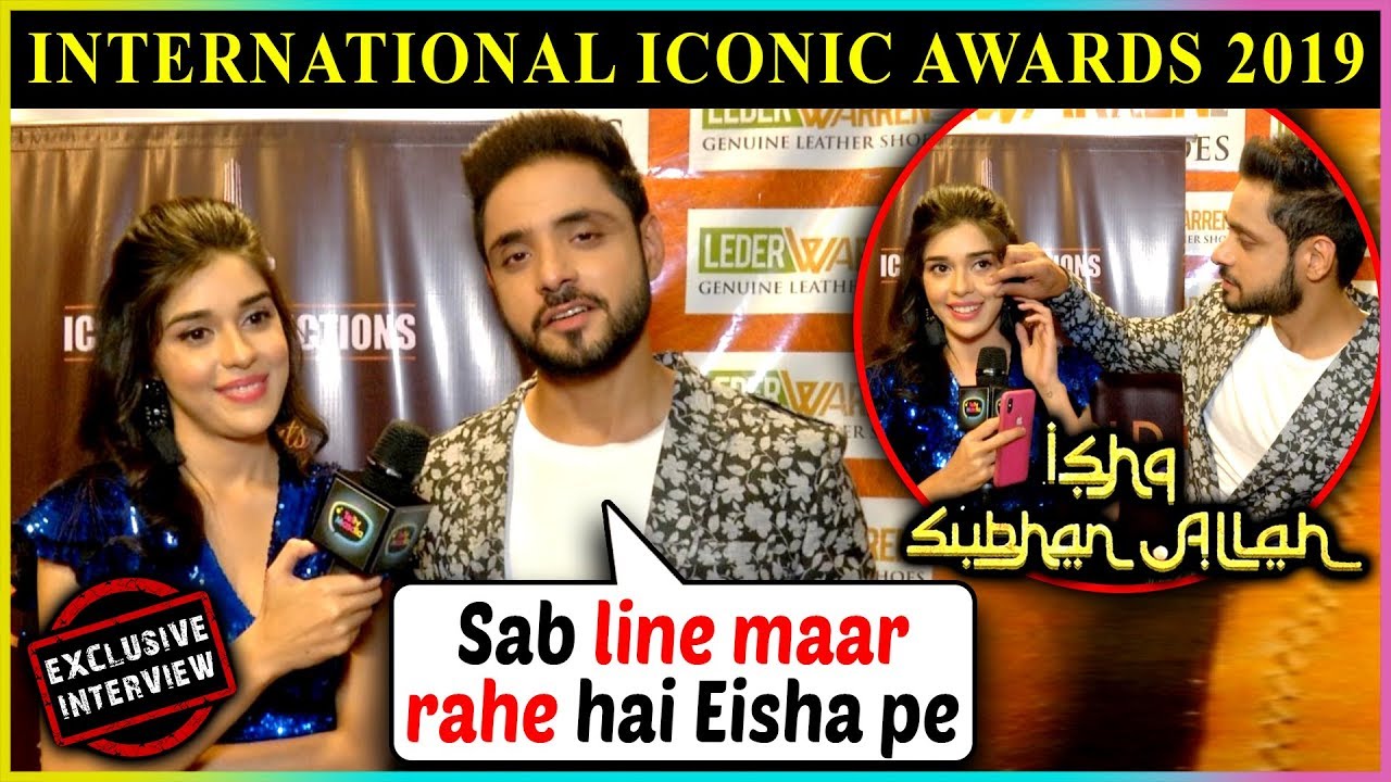 Ishq Subhan Allah Fame Adnan Khan & Eisha Singh CUTE BONDING At International Iconic Awards 2019