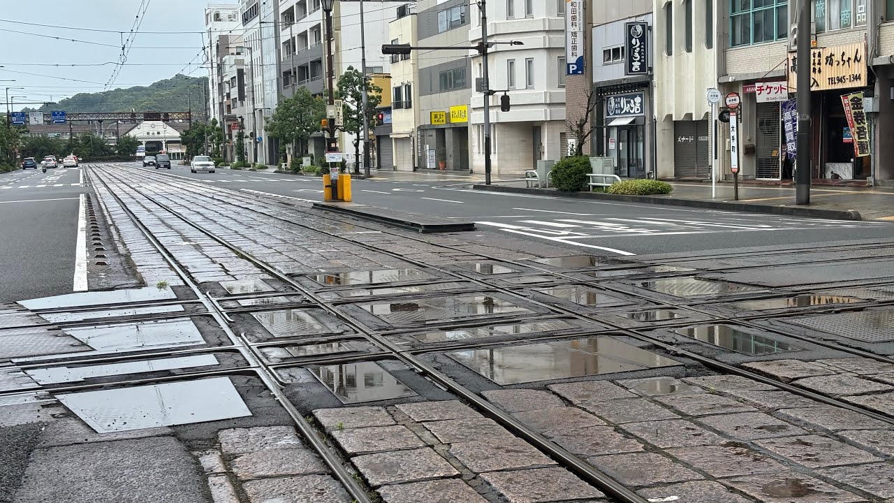伊予鉄道大手町駅ダイヤモンドクロスジョイント音集