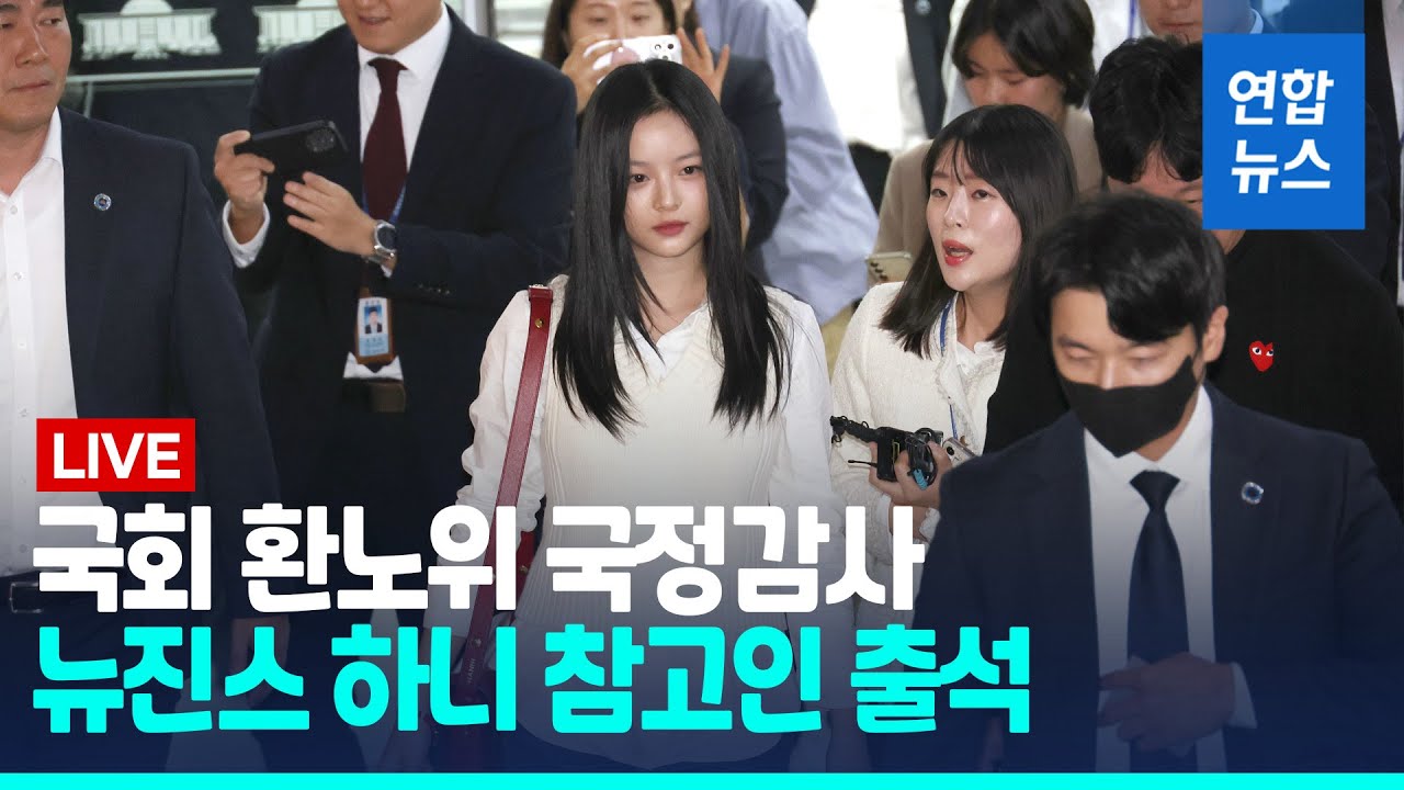 [풀영상] 국회 환노위 국정감사…뉴진스 하니 참고인 출석 / 연합뉴스 (Yonhapnews)