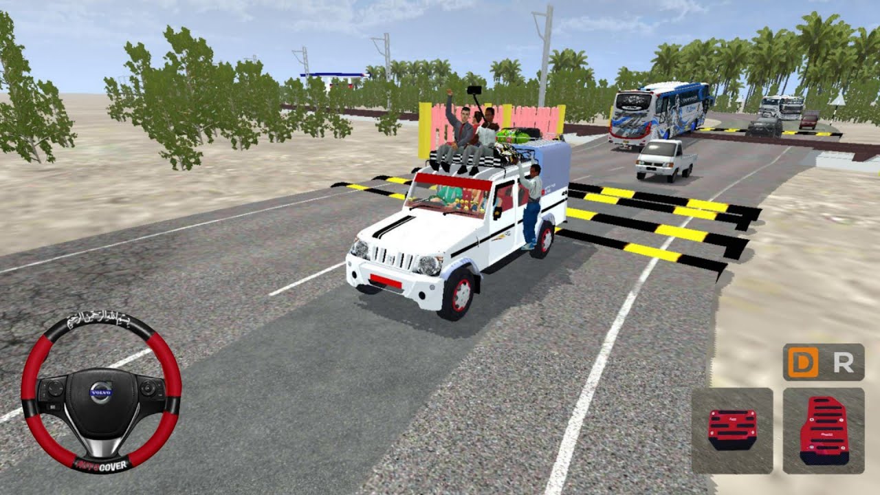 Speed Breaker in Bus Simulator Indonesia - Mahindra Bolero Double Cab - #games #androidgameplay 