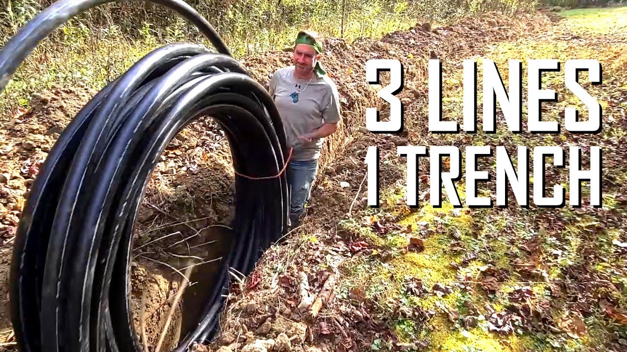 Water / Effluents / Fiber - Single trench // E133