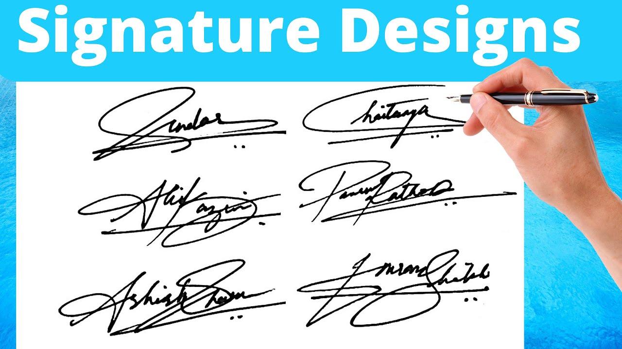 Simple easy signature style | quick signature tutorial | easy fast signature  designs |