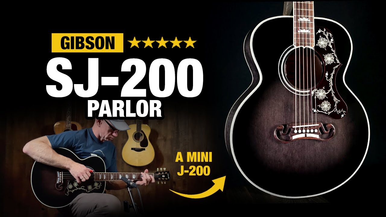 Миниатюрная гитара Gibson Custom SJ-200 Parlor!