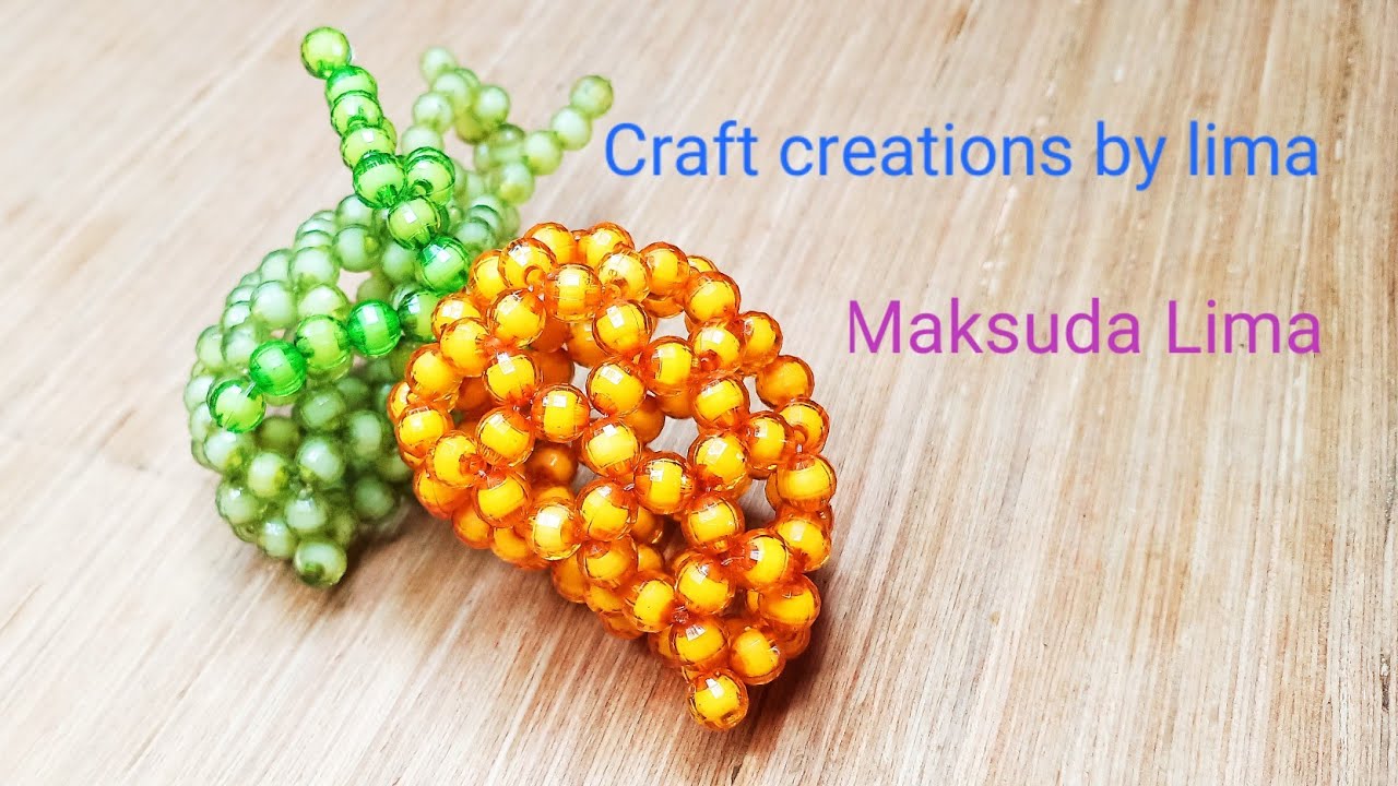 পুতির আম,How to make beaded mango,Beaded Fruis,Beaded fruit mango