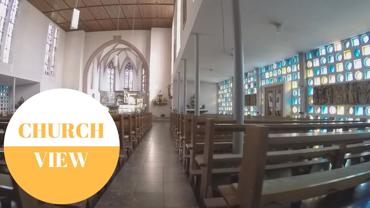 Die Kirche St. Martin in Konstanz-Wollmatingen in GERMANY