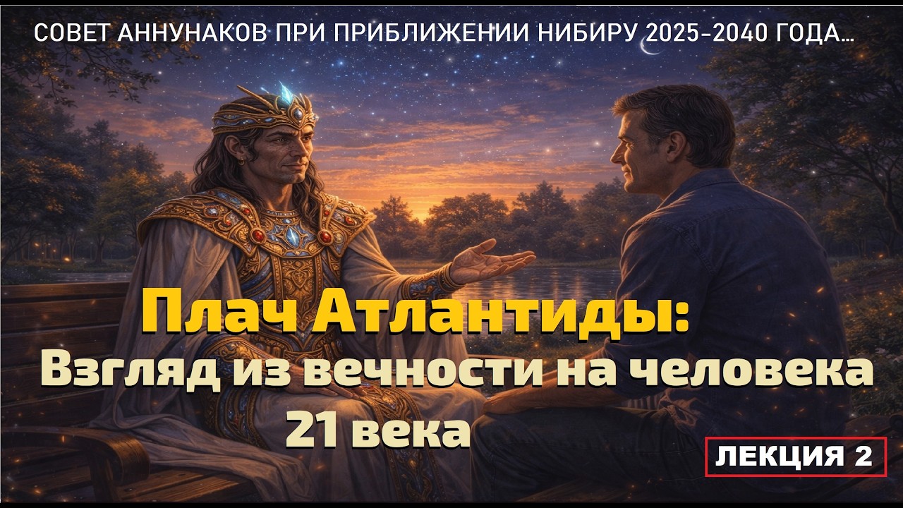 Плач Атлантиды: Взгляд из вечности на человека 21 века. (СОВЕТ НИБИРУ 2025-2040 -  Лекция 2.)