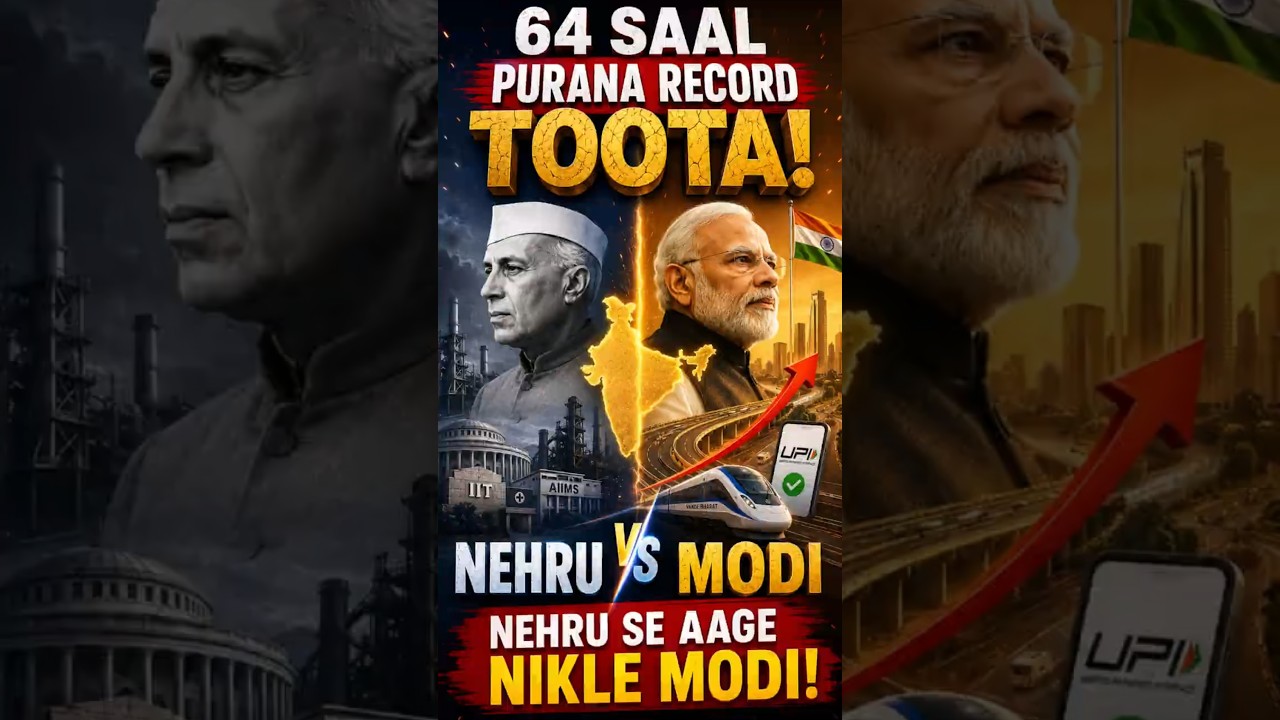 🔥 64 year old record broken! Modi emerged ahead of Nehru.