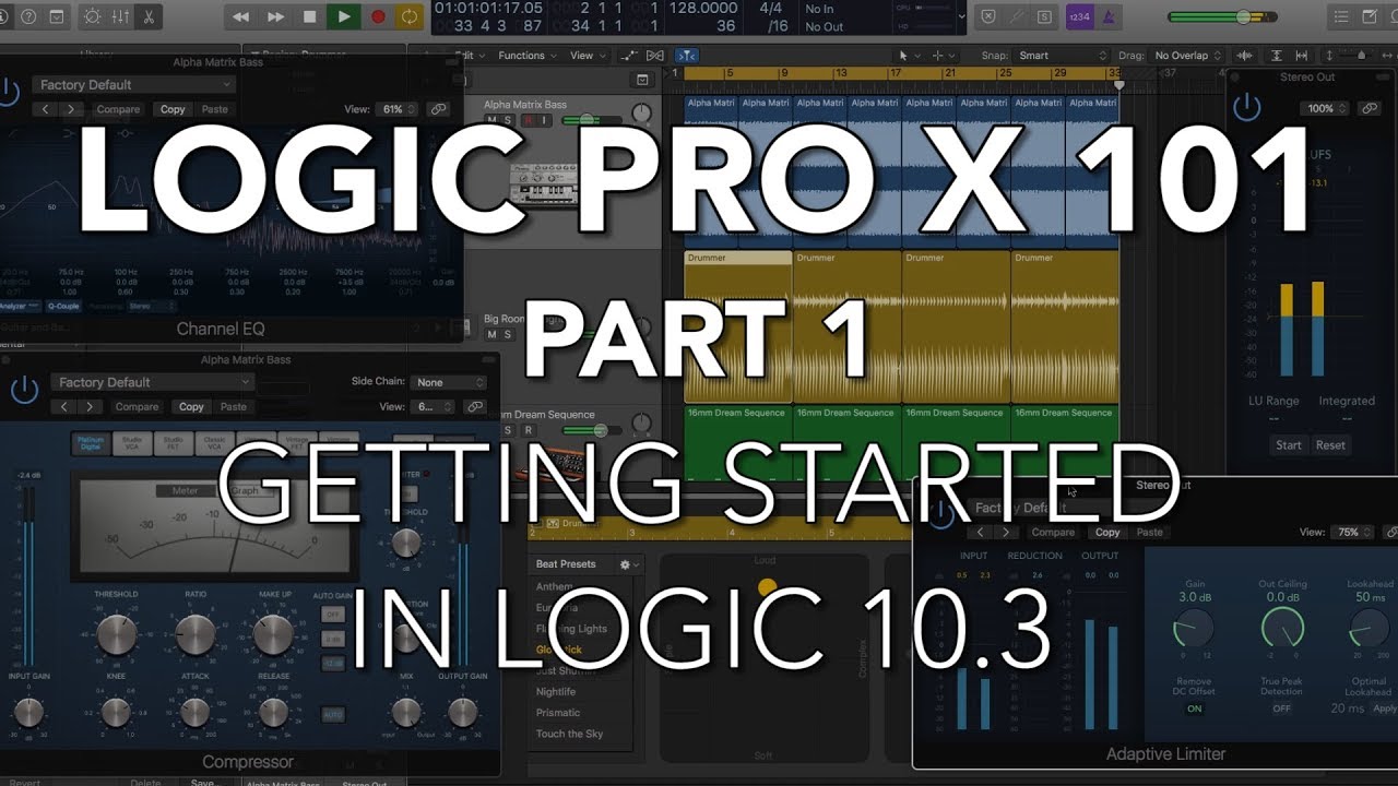 LOGIC PRO X 101 - #01 Начало работы с Logic 10.3