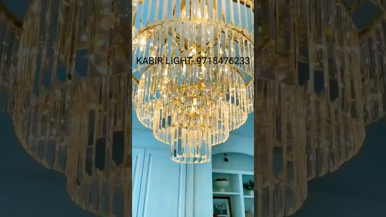 Crystal Chandelier | Modern Crystal Chandelierm| Jhumar Making | Home Decor | KABIR LIGHT | #shorts