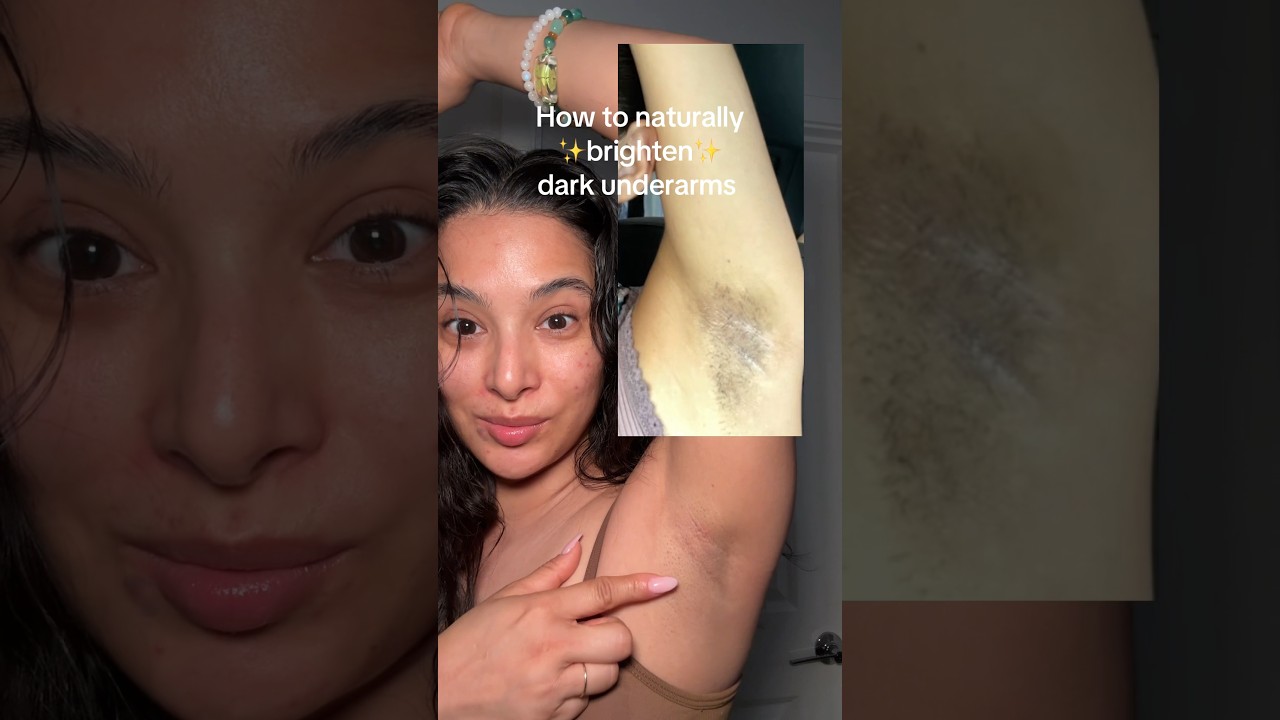 How to make a turmeric & honey mask to brighten dark armpits. Save to make later✅
