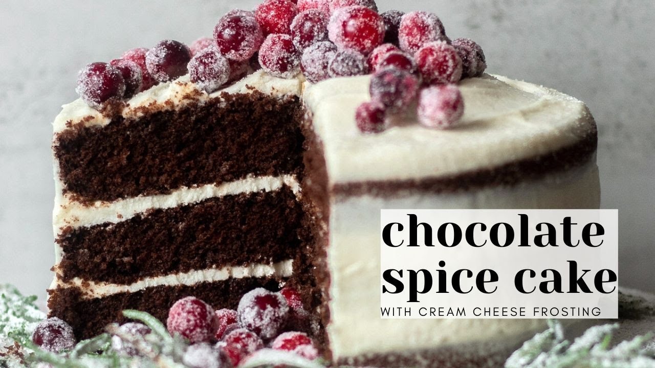 Chocolate Spice Cake - Spiced Chocolate Cake for Christmas and Holiday Dessert!