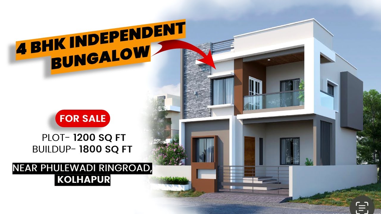 Bungalow For Sale In Kolhapur । Independent Bungalow ।  4 BHK House For Sale  । 4 BHK House