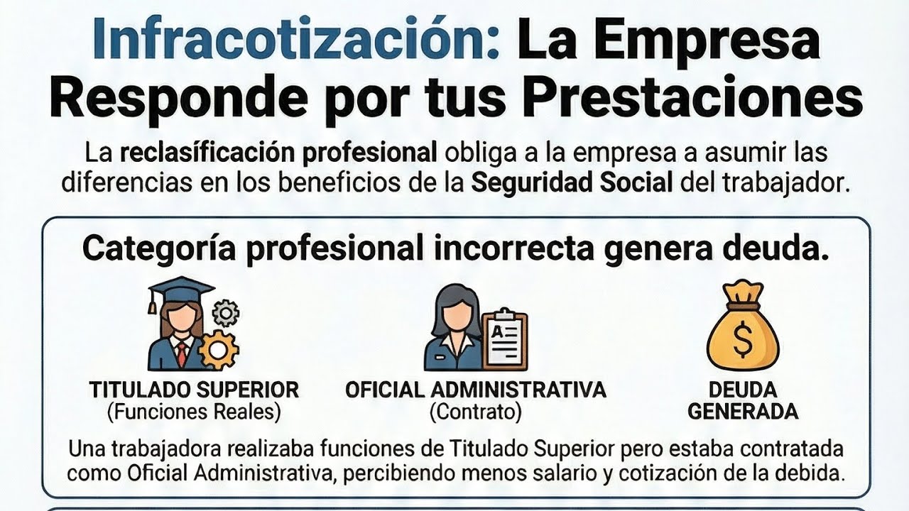 🚨 ¿TE HAN RECONOCIDO UNA CATEGORÍA SUPERIOR PERO ESTUVISTE DE BAJA MÉDICA? ¡CUIDADO pierdes DINERO!