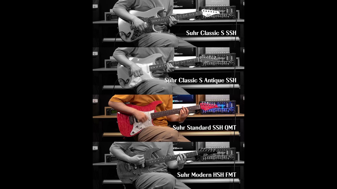 Suhr Classic S, Classic S Antique, Standard, Modern Comparison Demo #musicforce #guitar #뮤직포스