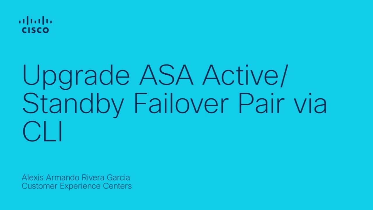 How to Upgrade ASA Active/Standby Failover Pair via CLI | Step-by-Step Guide