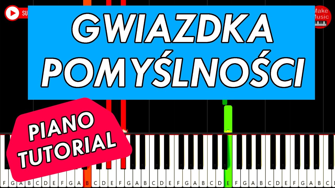 🎹 GWIAZDKA POMYŚLNOŚCI - Piano Keyboard Tutorial