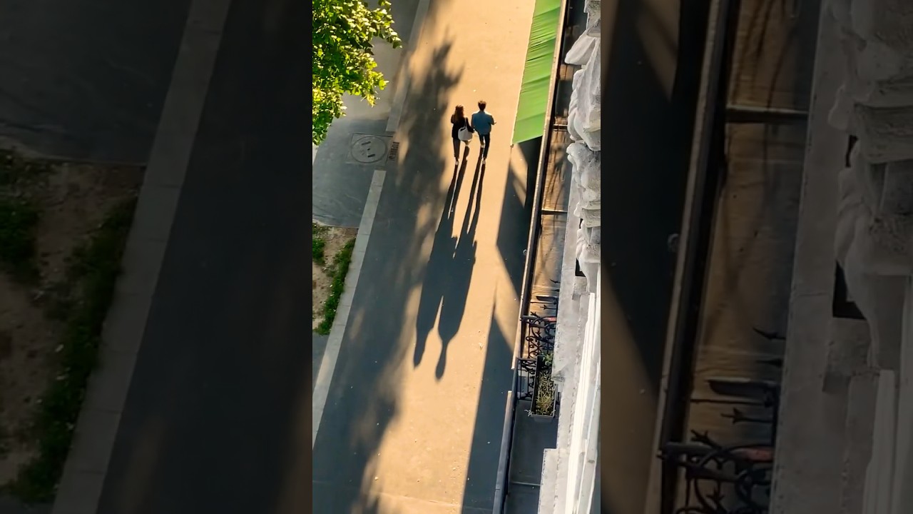 Look at those shadows, Paris GOLDEN hour!