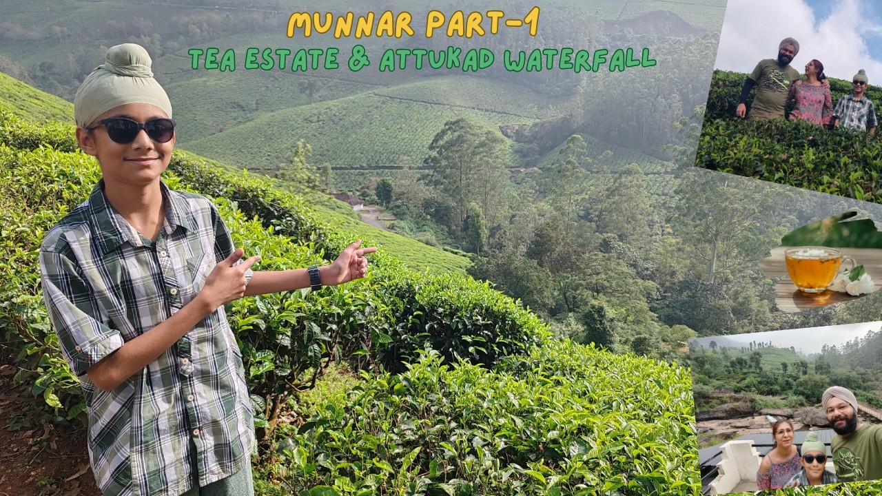 Munnar Part 1 🌄 | Ripple Tea 🍵 & Attukad Waterfall 🌊 | To Be Continued…