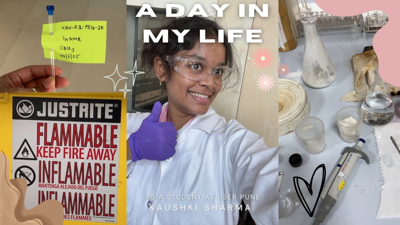 A day in my life 🤍🧪| Chemistry 101,  IISER PUNE, hustling