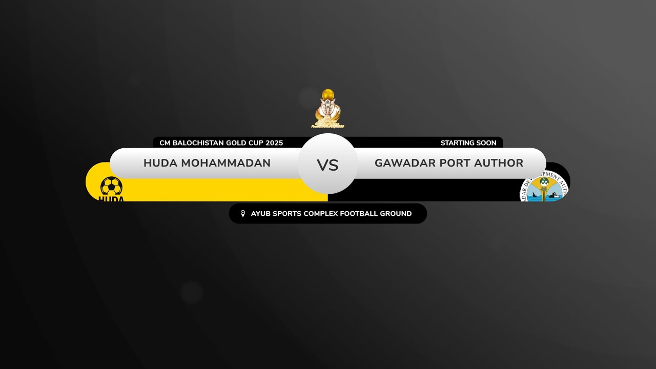 ⚽ Huda Muhammadan 🆚 Gwadar Port Authority | Recordind Video | CM Balochistan Football Gold Cup 2025