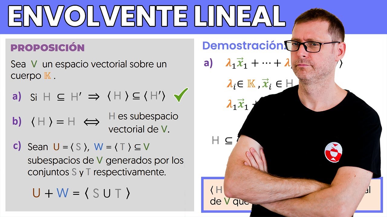 ✅ Subespacio generado por un conjunto ➡ Propiedades + Ejemplos 📘 Curso completo de ÁLGEBRA lineal #6