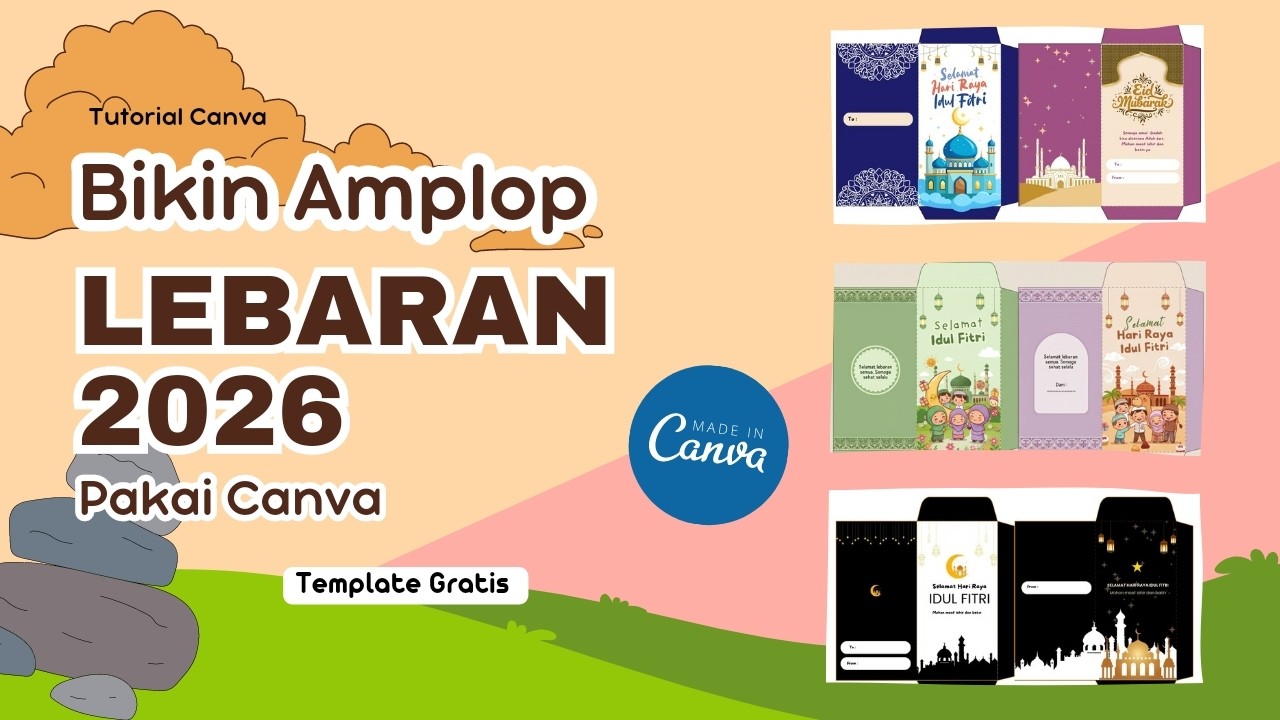 Bikin Amplop Lebaran, Ide Jualan bulan Ramadhan | Tutorial Canva Annaniniek