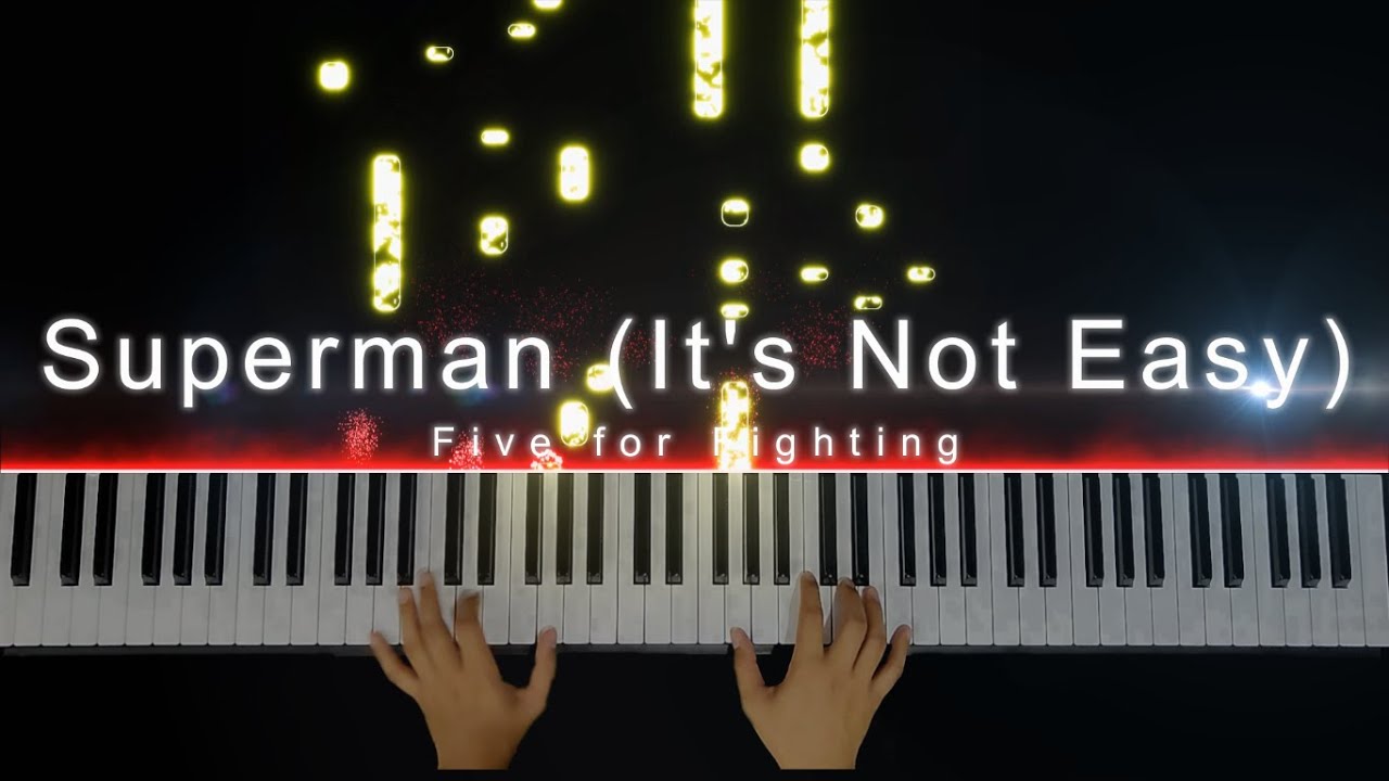 Superman (It's not Easy) - Five for Fighting | Instrumental Piano Tutorial By Angelo Magnaye