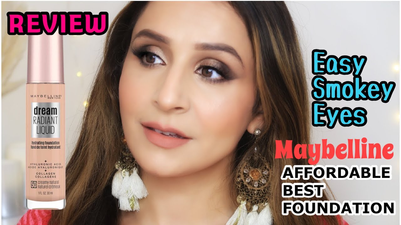 How to do Valentine’s Day Makeup using Maybelline Dream Satin Liquid Foundation|| Easy Smokey Eyes