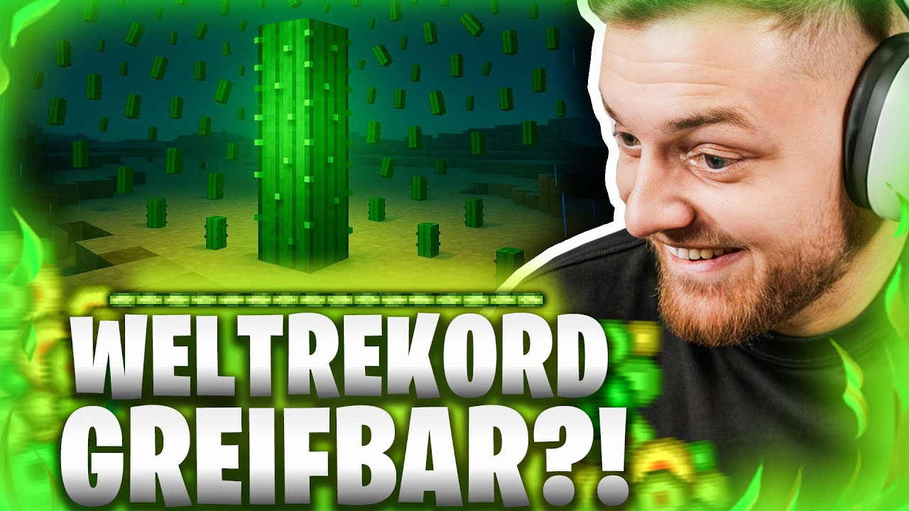 🌵😍Schaffe ich LEVEL 10.000?! - Krasseste Minecraft Projekt der WELT! Minecraft Kaktusfarm