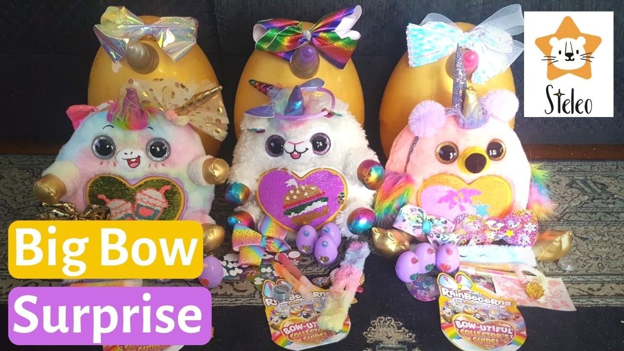 Zuru Rainbocorns Big Bow Surprise Complete Set Of Three | Big Bow Surprise Unboxing | Kids Fun TV